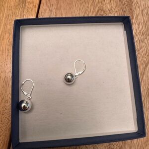 Chic Silver Ball Earrings